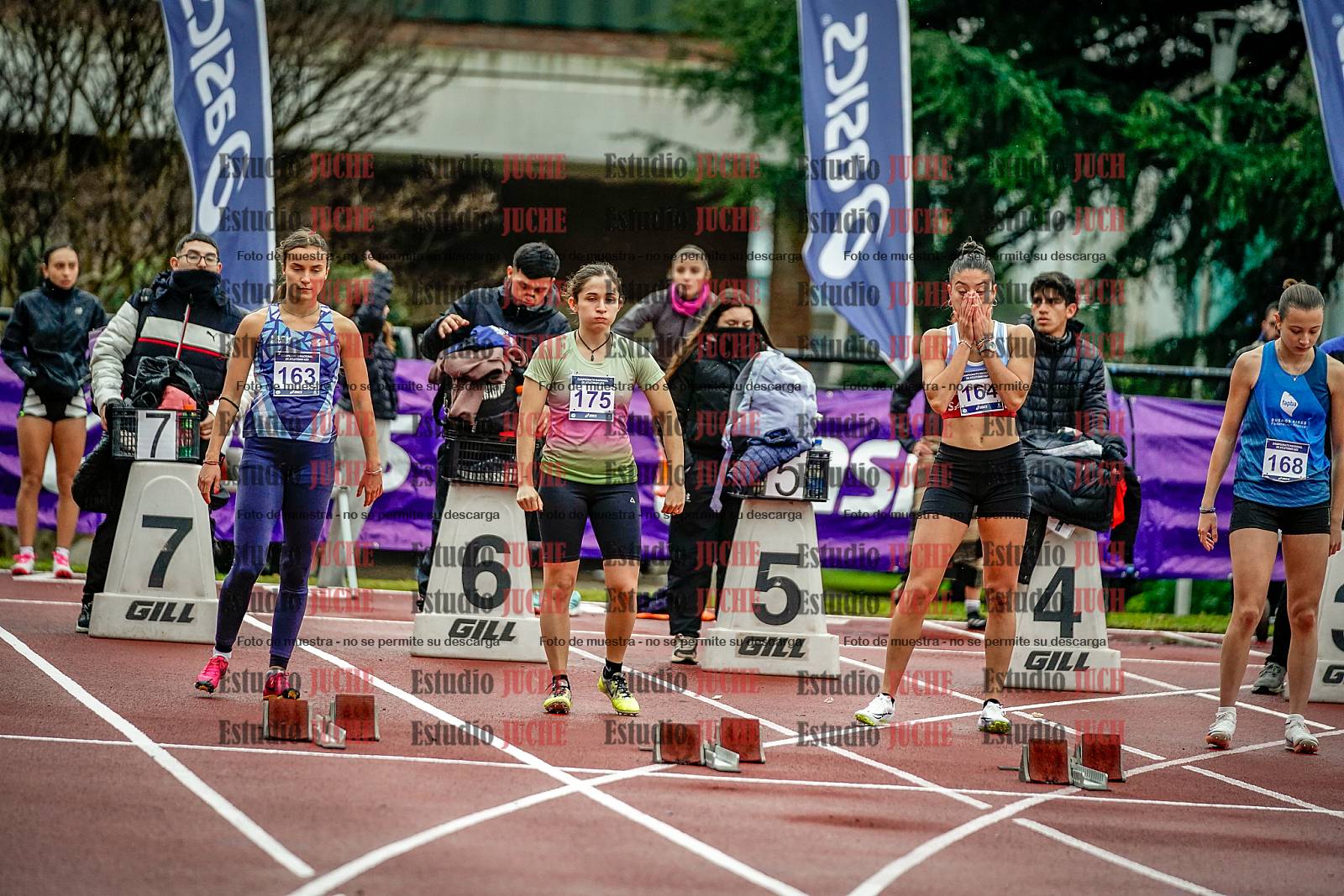 Fotos de los 100 m llanos de mujeres