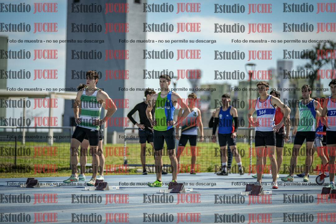 Fotos de los 100 m llanos de varones