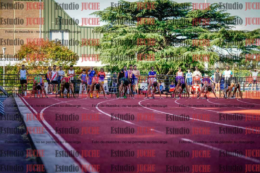 Fotos de los 100 m llanos de varones