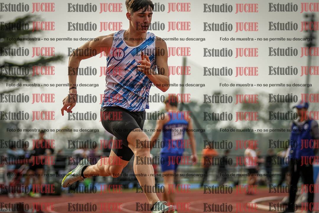 Fotos de los 100 m llanos de varones