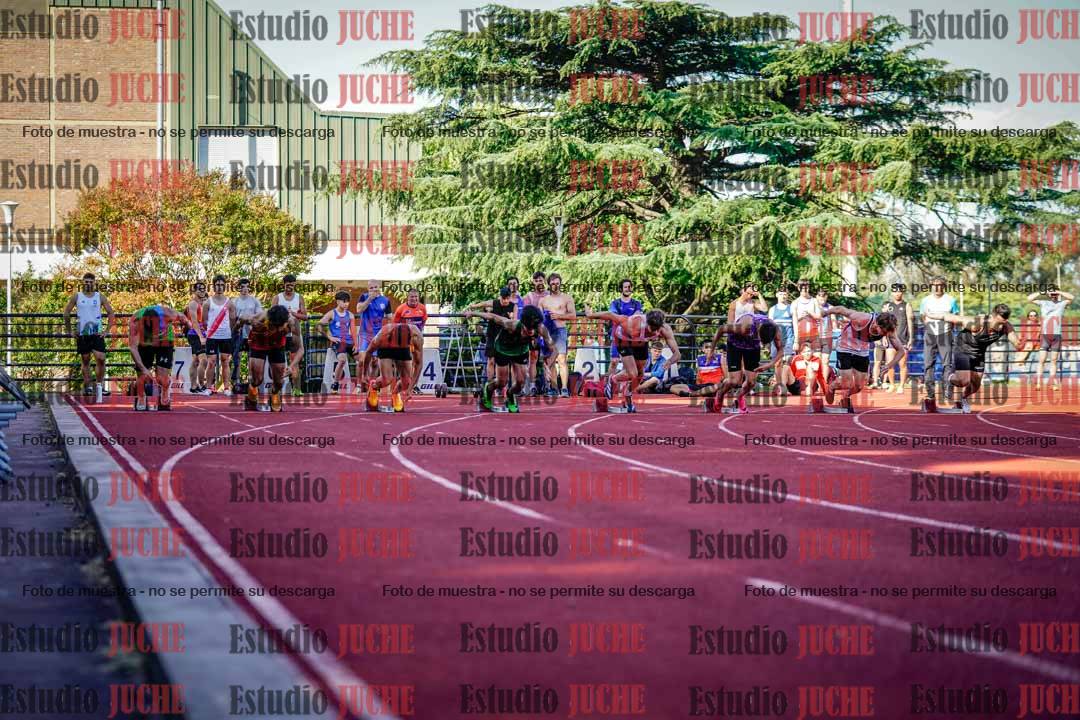 Fotos de los 100 m llanos de varones