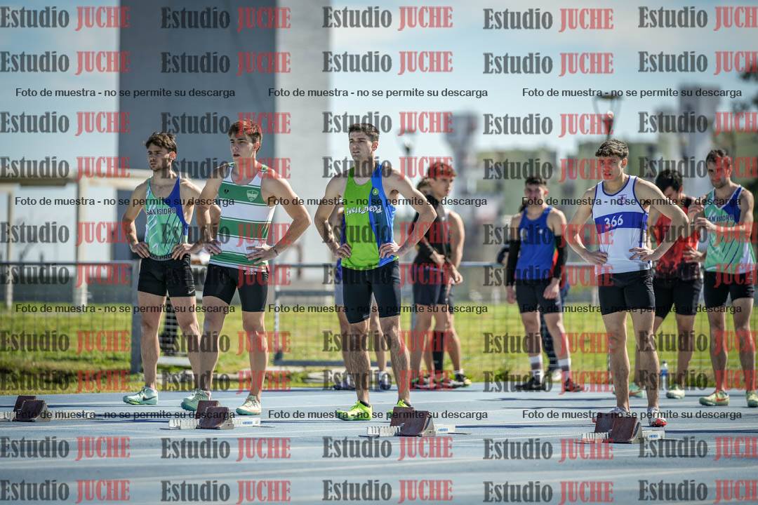 Fotos de los 100 m llanos de varones