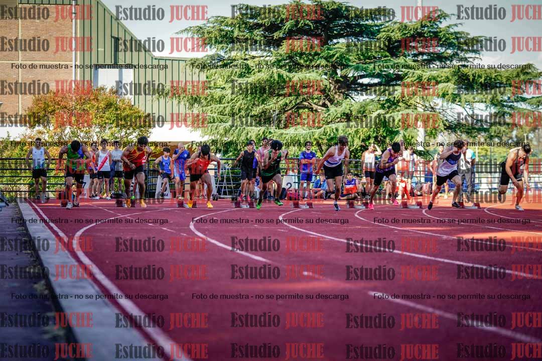 Fotos de los 100 m llanos de varones