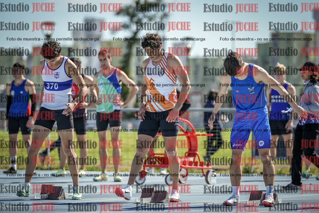 Fotos de los 100 m llanos de varones