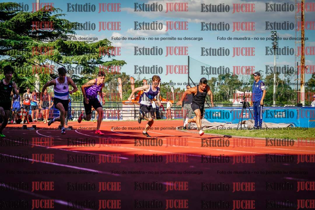 Fotos de los 100 m llanos de varones