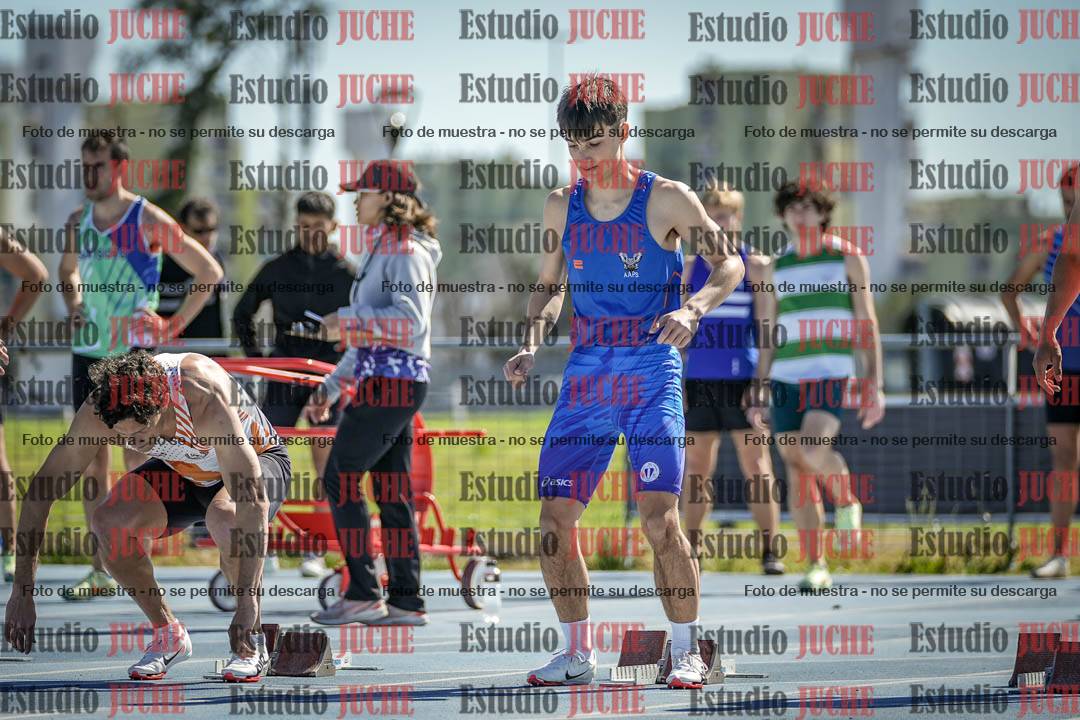 Fotos de los 100 m llanos de varones