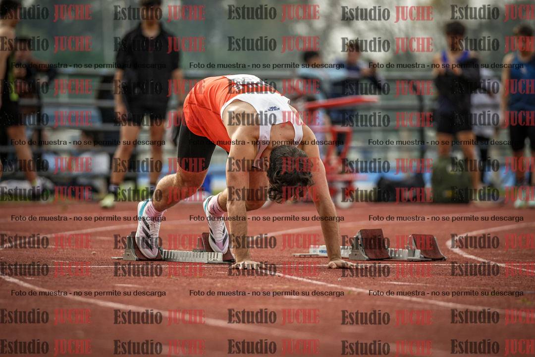 Fotos de los 100 m llanos de varones