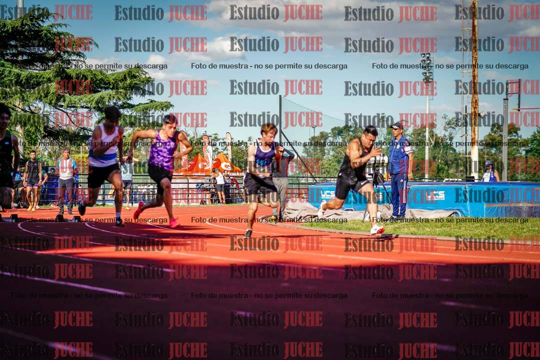 Fotos de los 100 m llanos de varones