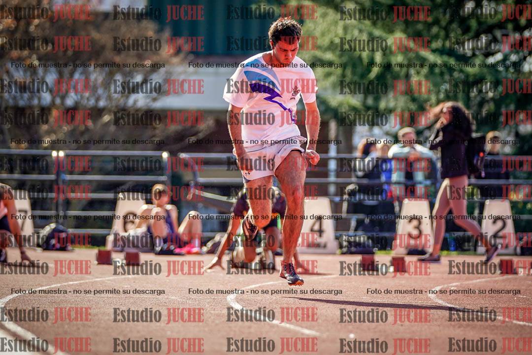 Fotos de los 100 m llanos de varones