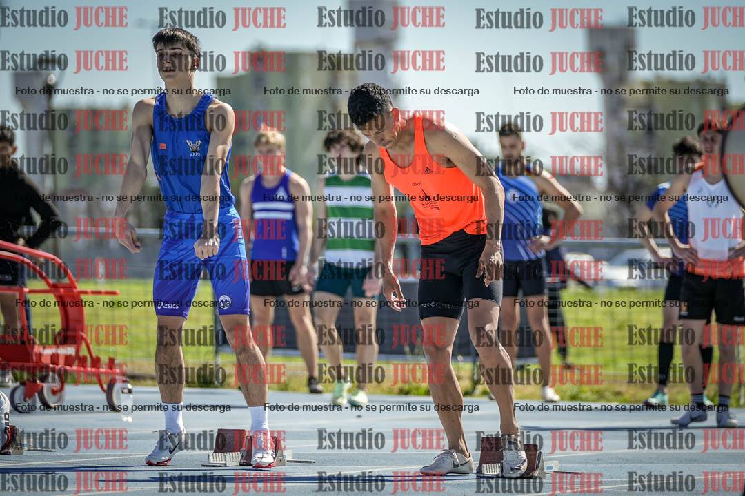 Fotos de los 100 m llanos de varones