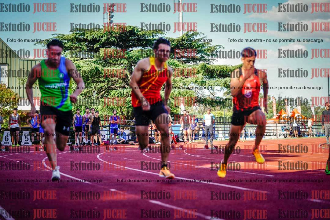 Fotos de los 100 m llanos de varones