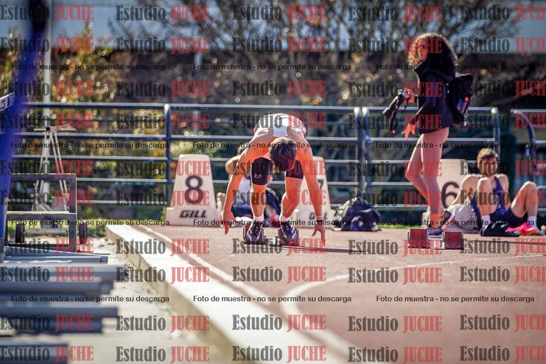 Fotos de los 100 m llanos de varones