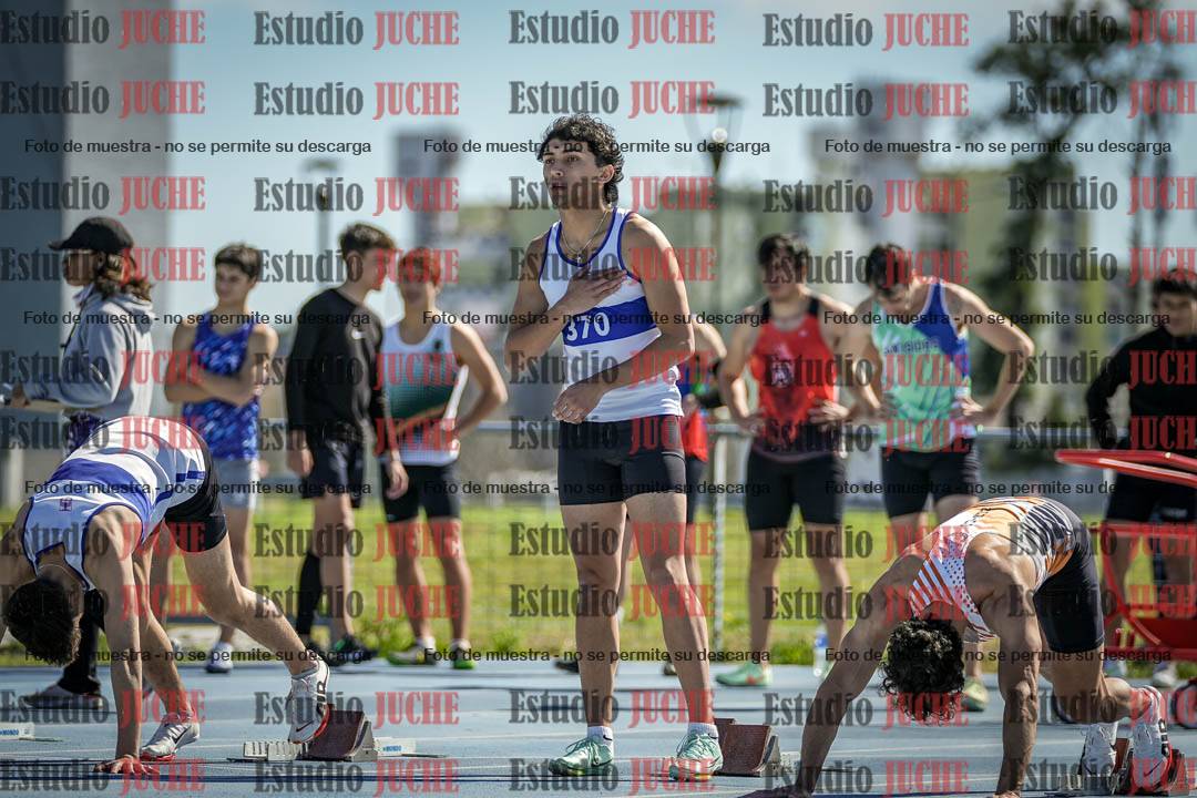 Fotos de los 100 m llanos de varones