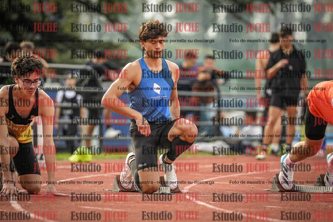 Fotos de los 100 m llanos de varones