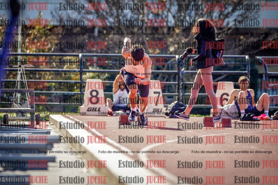 Fotos de los 100 m llanos de varones
