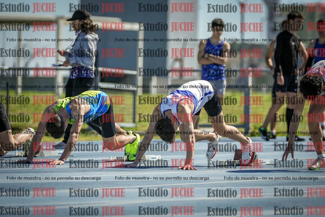 Fotos de los 100 m llanos de varones