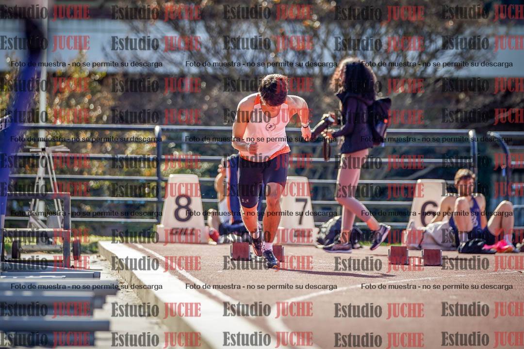 Fotos de los 100 m llanos de varones