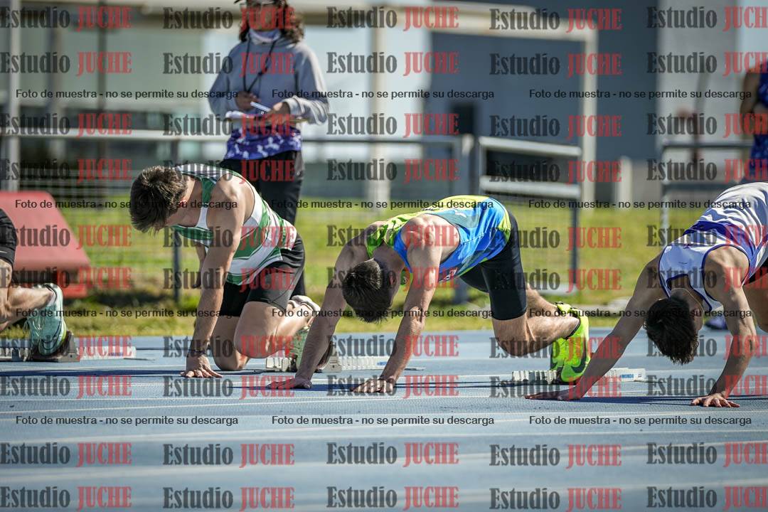 Fotos de los 100 m llanos de varones