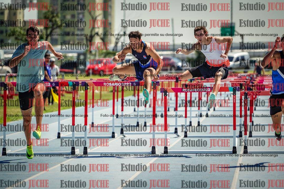 Fotos de los 110 m con vallas de varones - serie 1