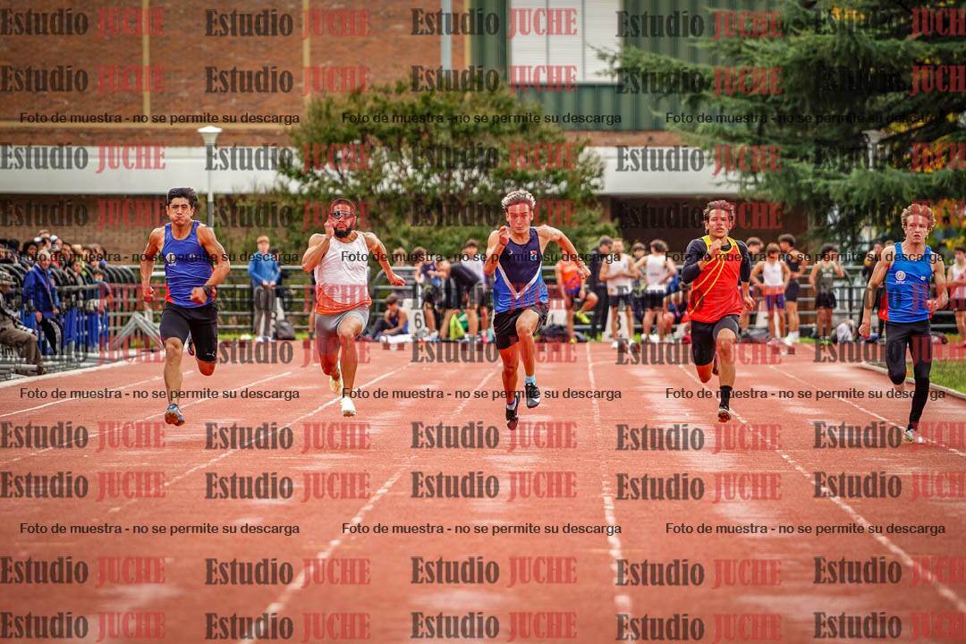 Fotos de los 100 m llanos de varones