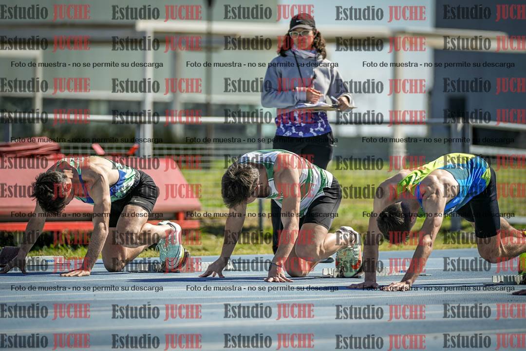Fotos de los 100 m llanos de varones