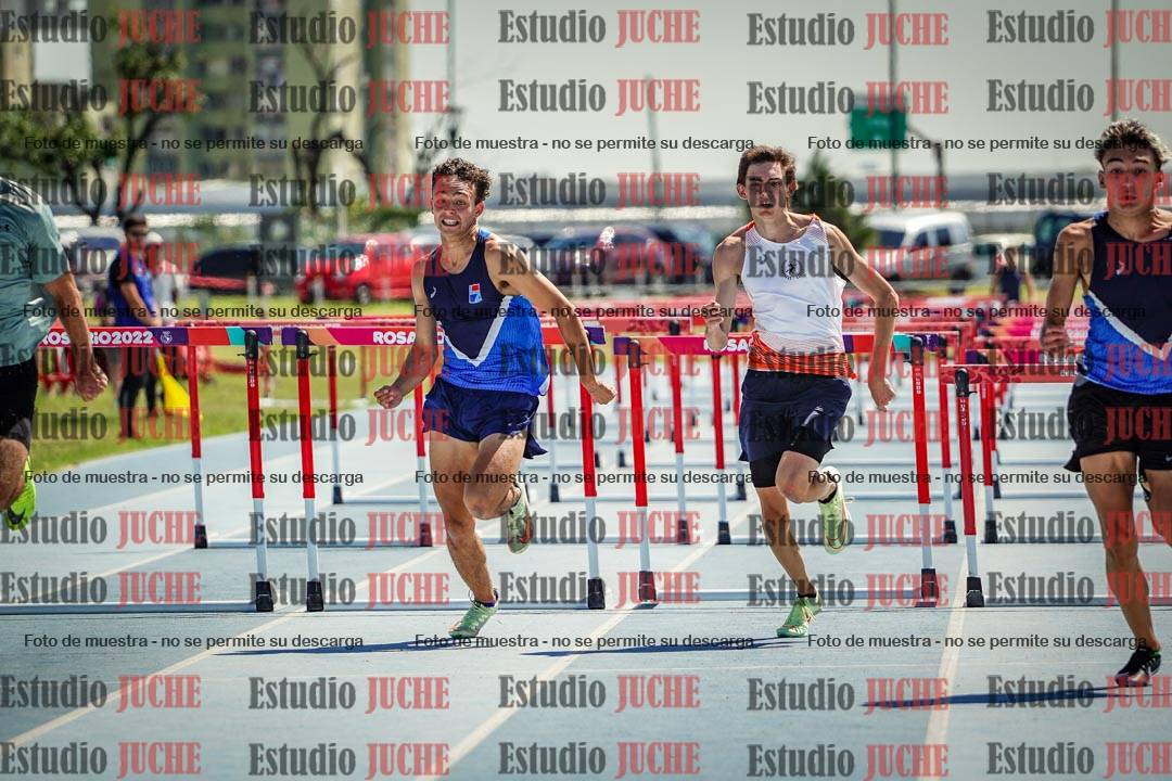 Fotos de los 110 m con vallas de varones - serie 1