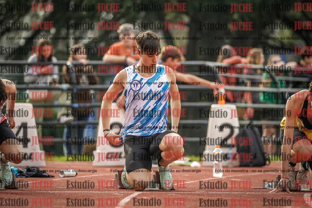 Fotos de los 100 m llanos de varones