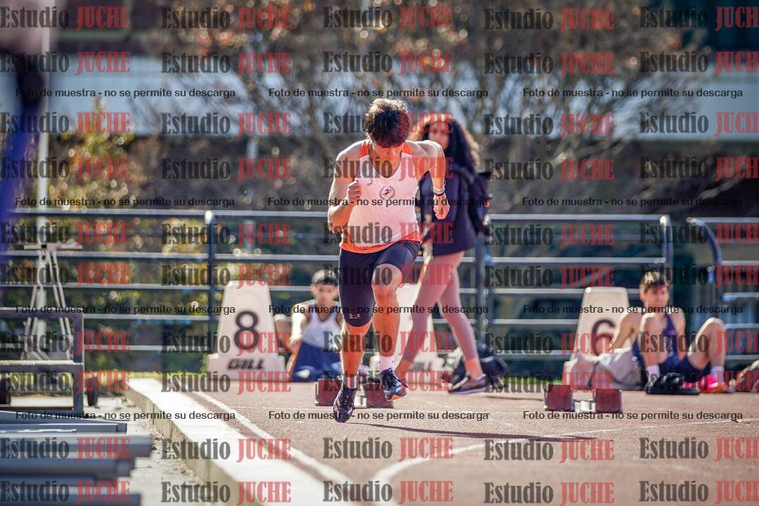 Fotos de los 100 m llanos de varones