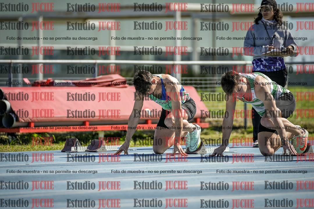 Fotos de los 100 m llanos de varones