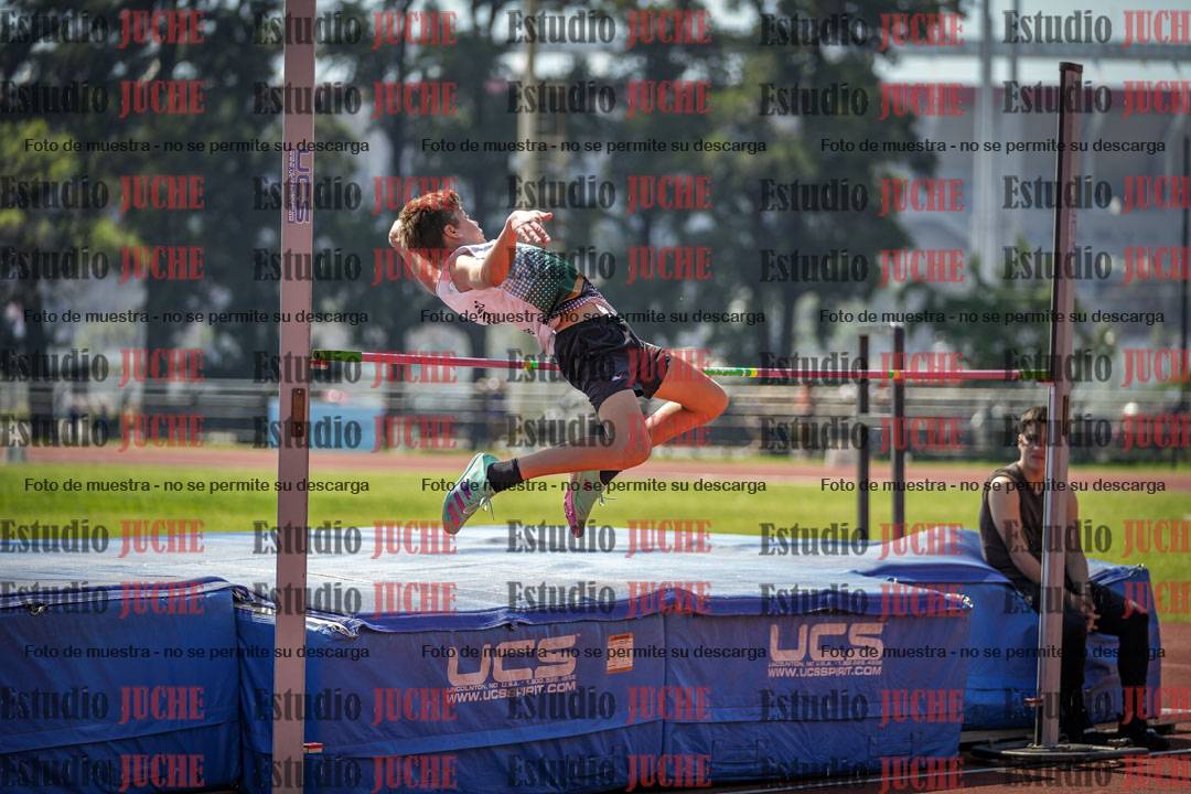 Fotos del salto en alto de varones