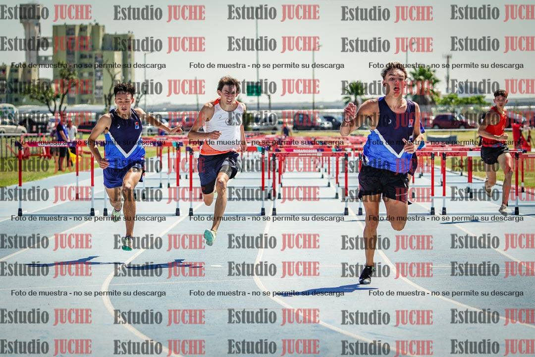 Fotos de los 110 m con vallas de varones - serie 1