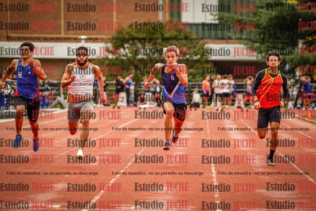 Fotos de los 100 m llanos de varones