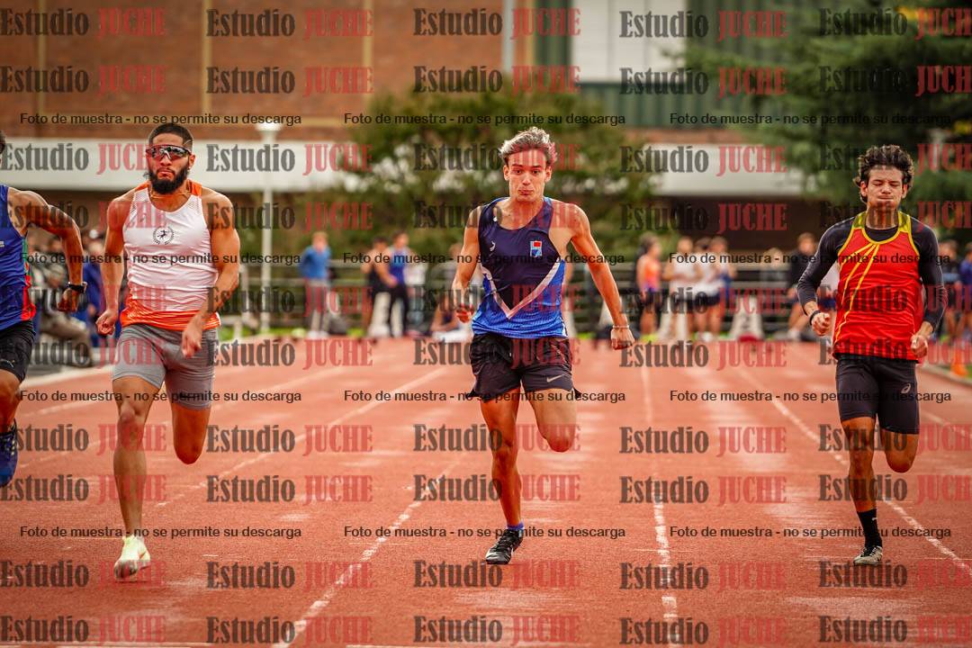 Fotos de los 100 m llanos de varones