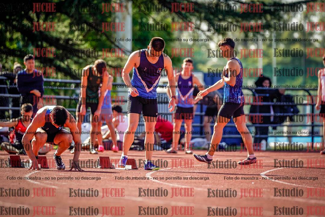 Fotos de los 100 m llanos de varones
