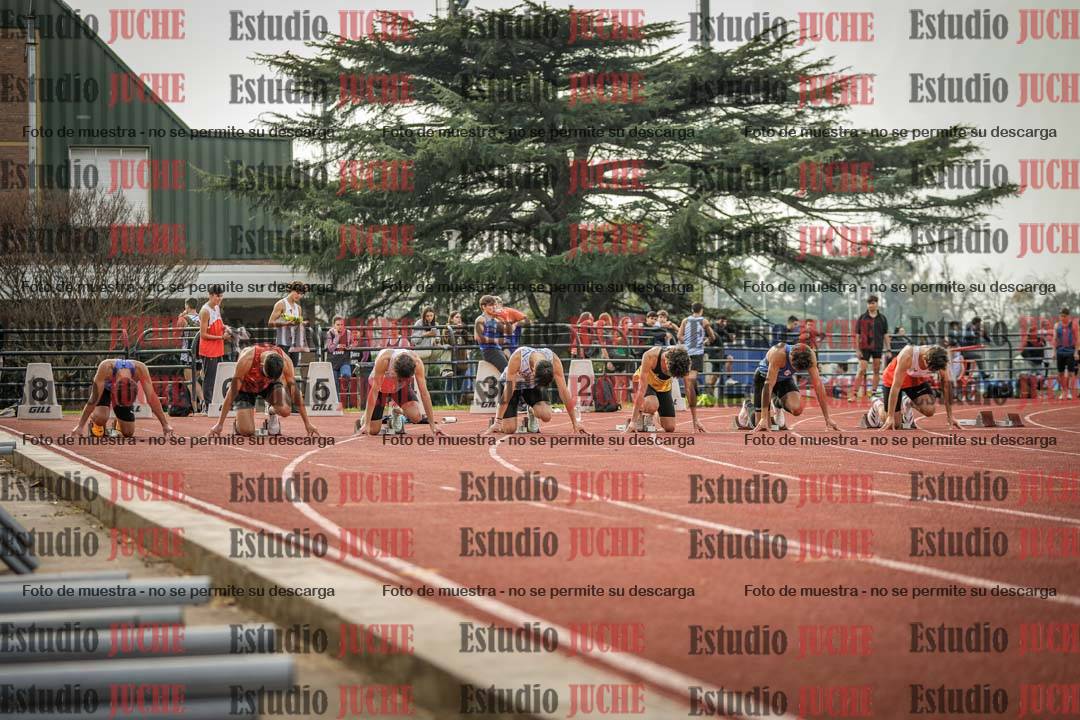 Fotos de los 100 m llanos de varones