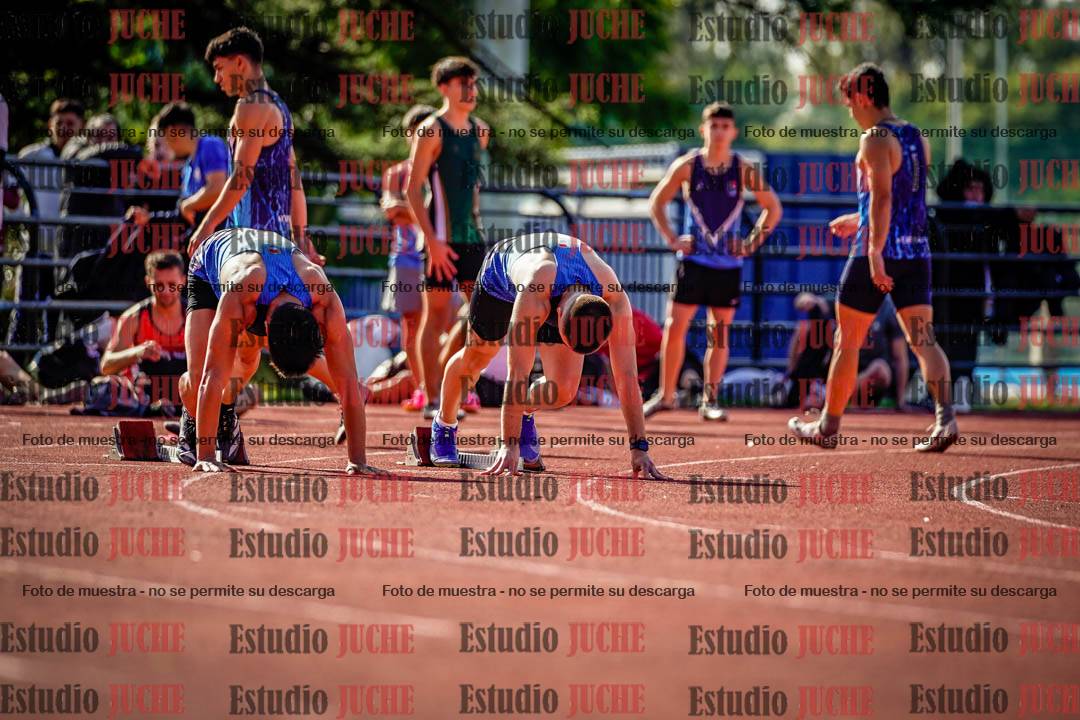 Fotos de los 100 m llanos de varones
