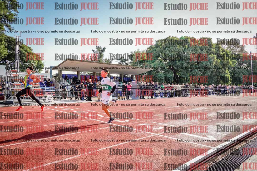 Fotos de los 100 m llanos de varones