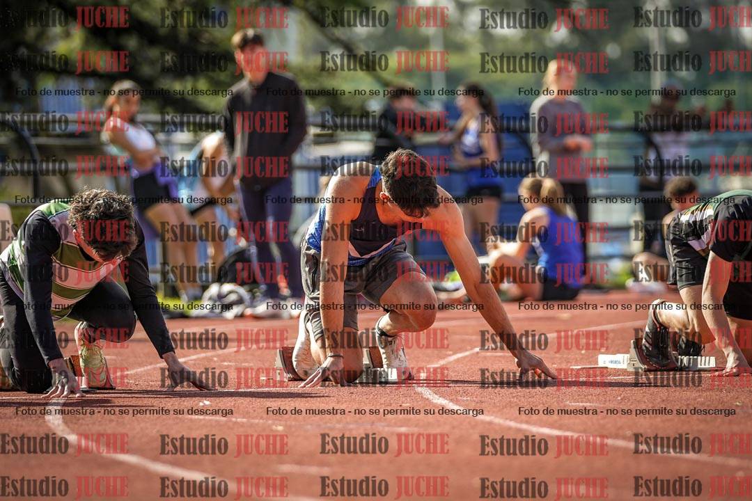 Fotos de los 100 m llanos de varones