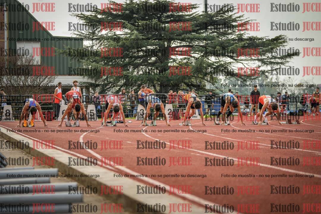 Fotos de los 100 m llanos de varones