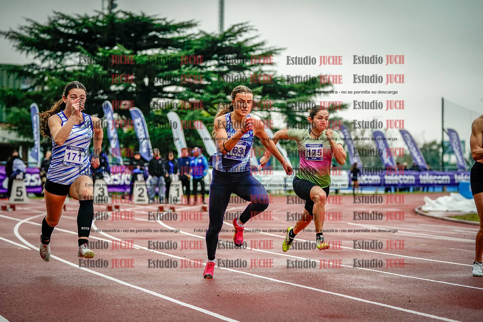 Fotos de los 100 m llanos de mujeres