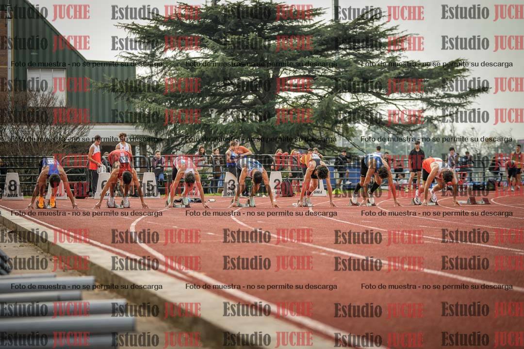 Fotos de los 100 m llanos de varones