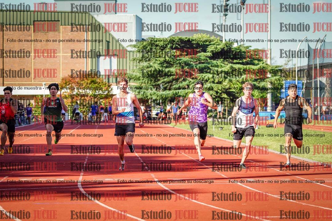 Fotos de los 100 m llanos de varones