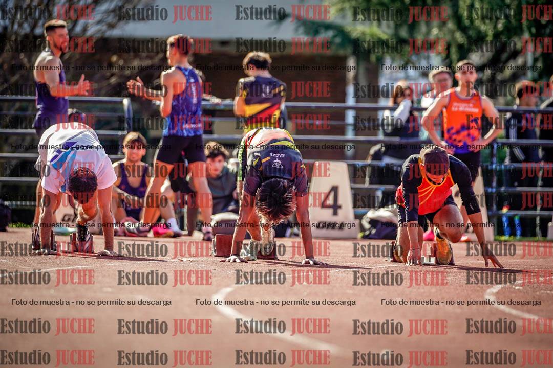 Fotos de los 100 m llanos de varones