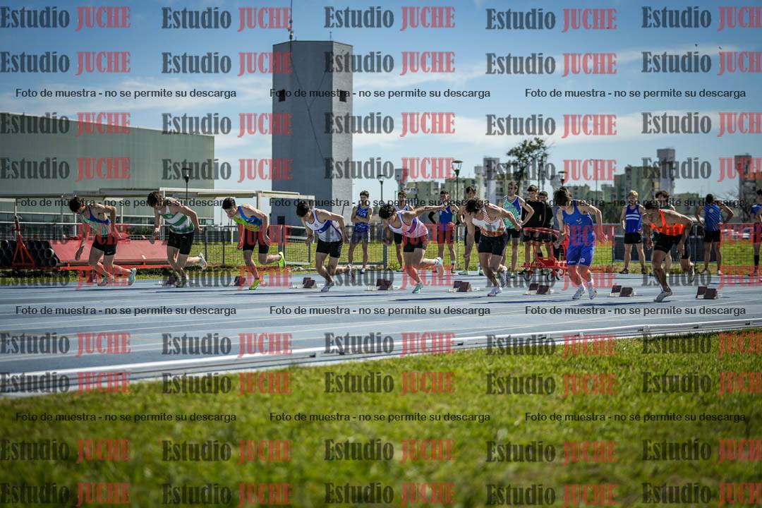 Fotos de los 100 m llanos de varones