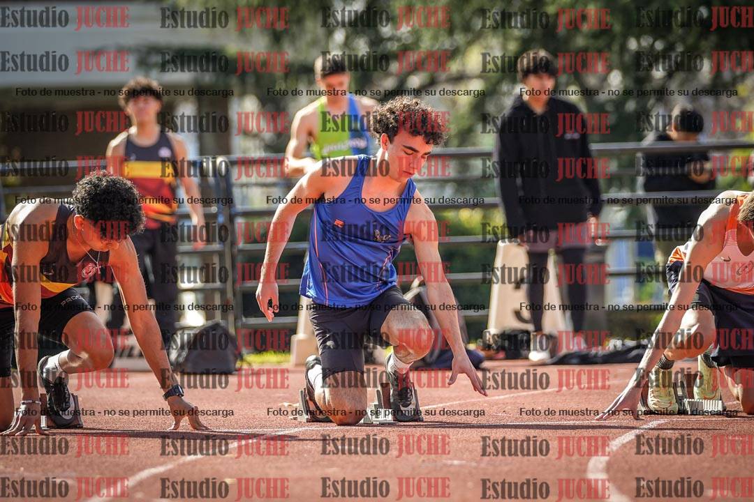 Fotos de los 100 m llanos de varones