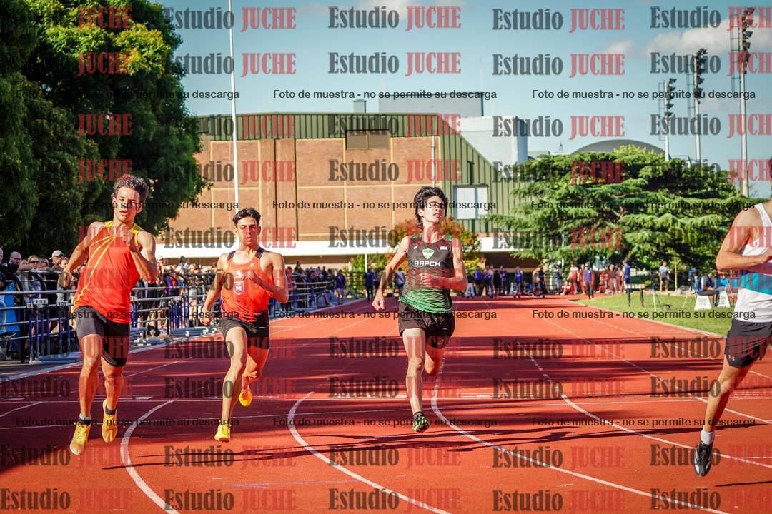 Fotos de los 100 m llanos de varones