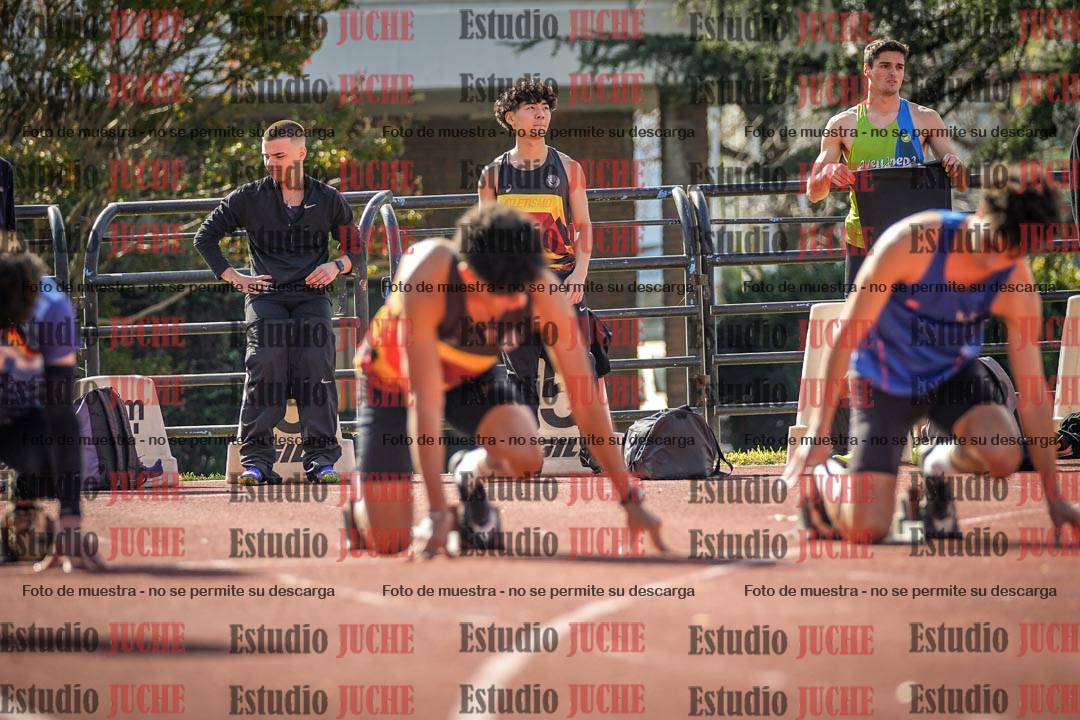 Fotos de los 100 m llanos de varones