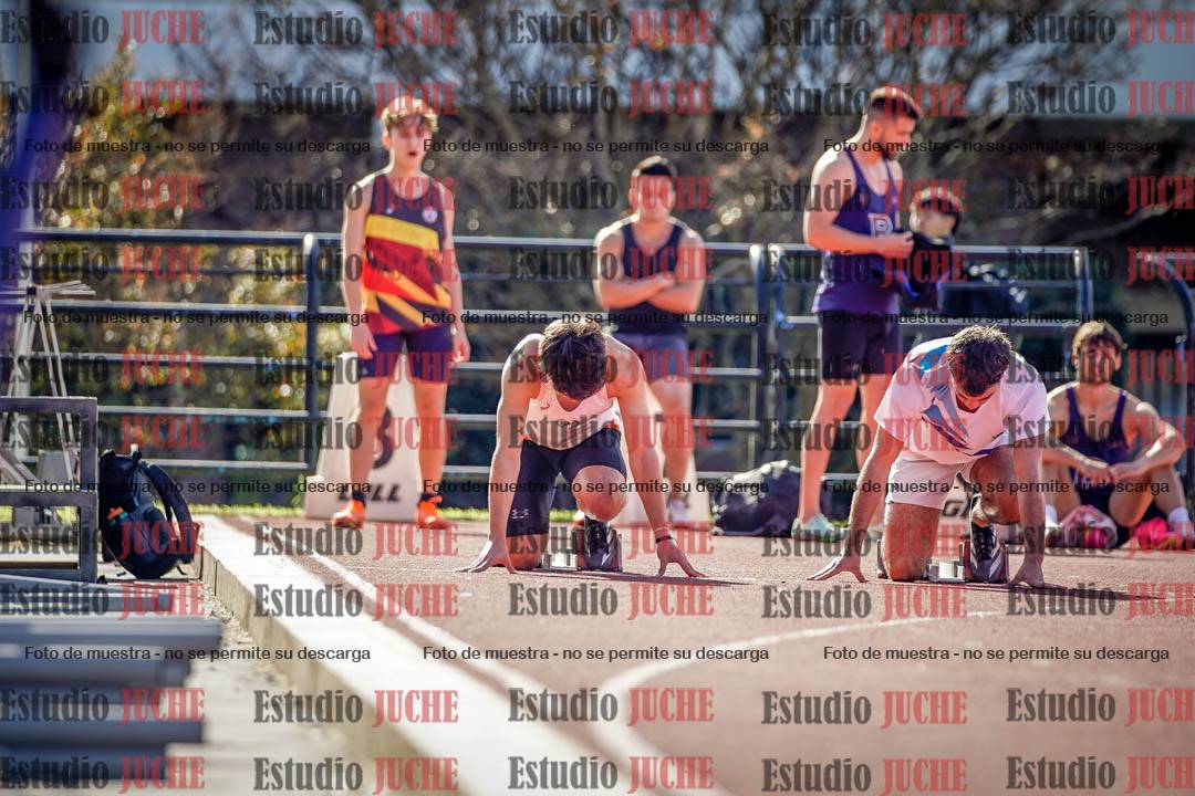 Fotos de los 100 m llanos de varones