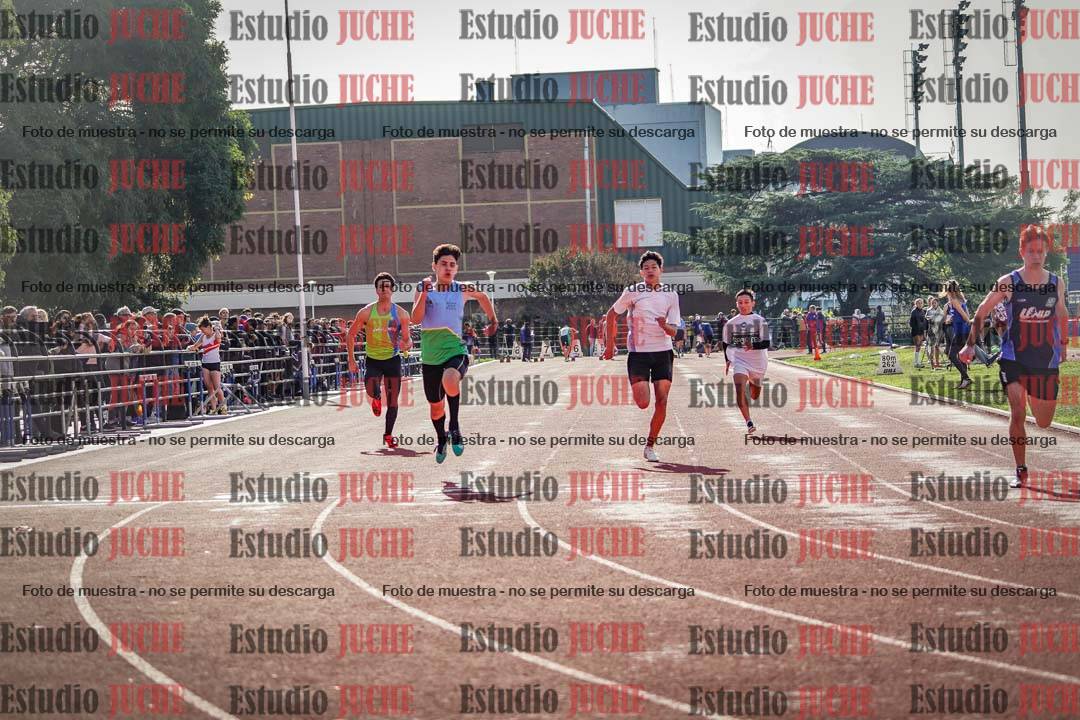 Fotos de los 100 m llanos de varones