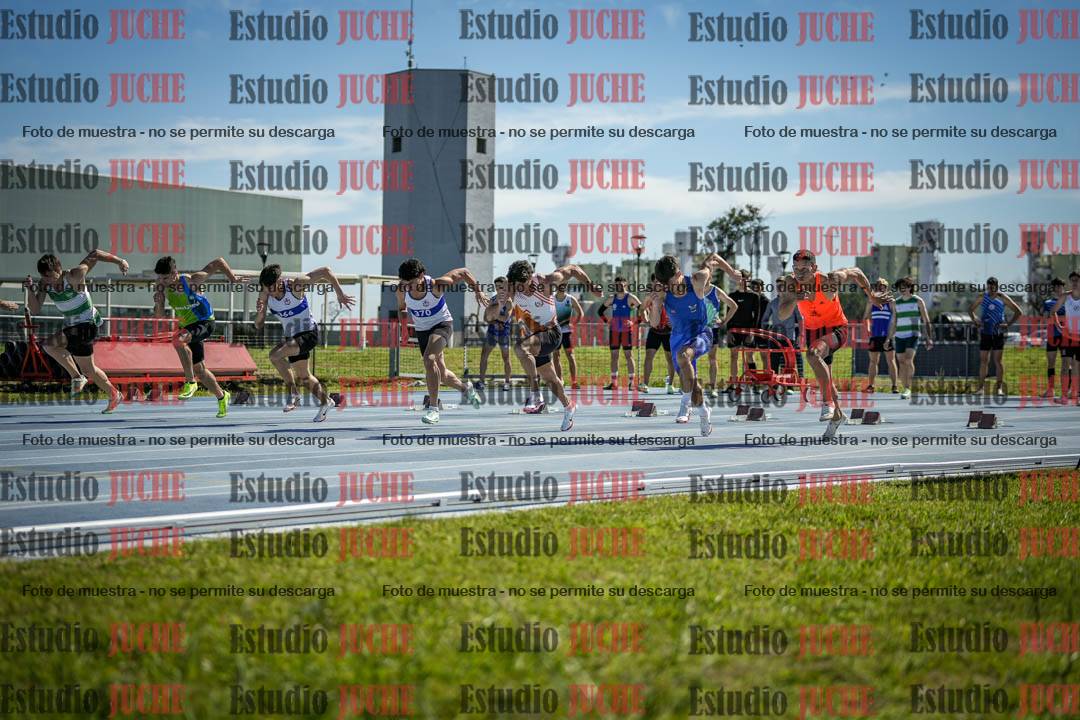 Fotos de los 100 m llanos de varones